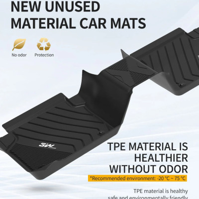 Thảm lót sàn xe ô tô BMW X7 2018- đến nay nhãn hiệu Macsim 3W - chất liệu nhựa TPE đúc khuôn cao cấp - màu đen