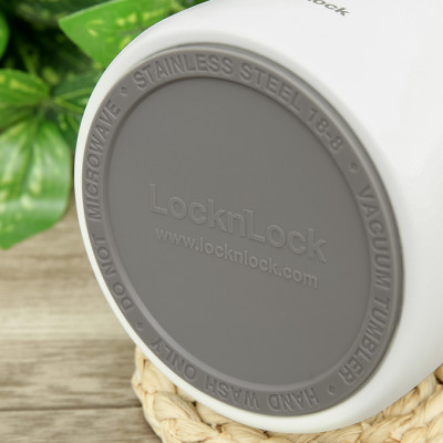 Hộp cơm giữ nhiệt Lock&Lock màu xanh navy LHC8042NVY 700ml - Hàng chính hãng, 2 ngăn kèm muỗng inox, có thể ủ cháo cho bé - JoyMall