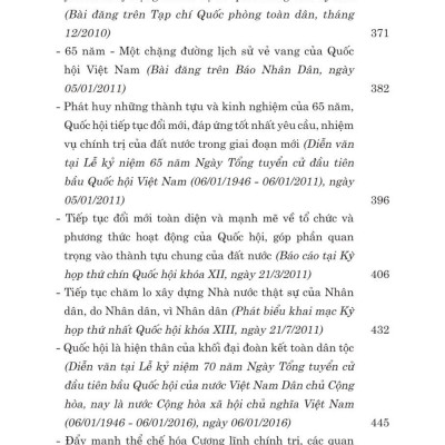Quốc Hội trong tiến trình đổi mới đáp ứng yêu cầu xây dựng, hoàn thiện nhà nước pháp quyền xã hội chủ nghĩa ở Việt Nam - bản in 2024