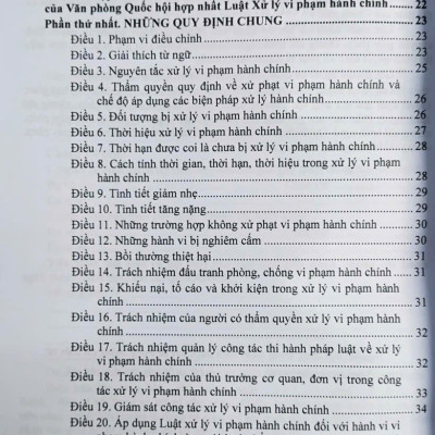 Luật Xử Lý Vi Phạm Hành Chính (sửa đổi, bổ sung năm 2025) các văn bản quy định chi tiết và biện pháp thi hành