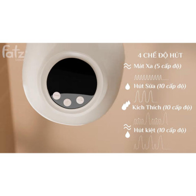 Máy hút sữa điện rảnh tay không dây cao cấp Freepro 3 FATZBABY FB1266CM