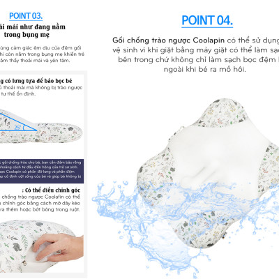 Gối chống trào ngược BONNICHON Coolapin Hàn Quốc (nhập khẩu chính hãng)