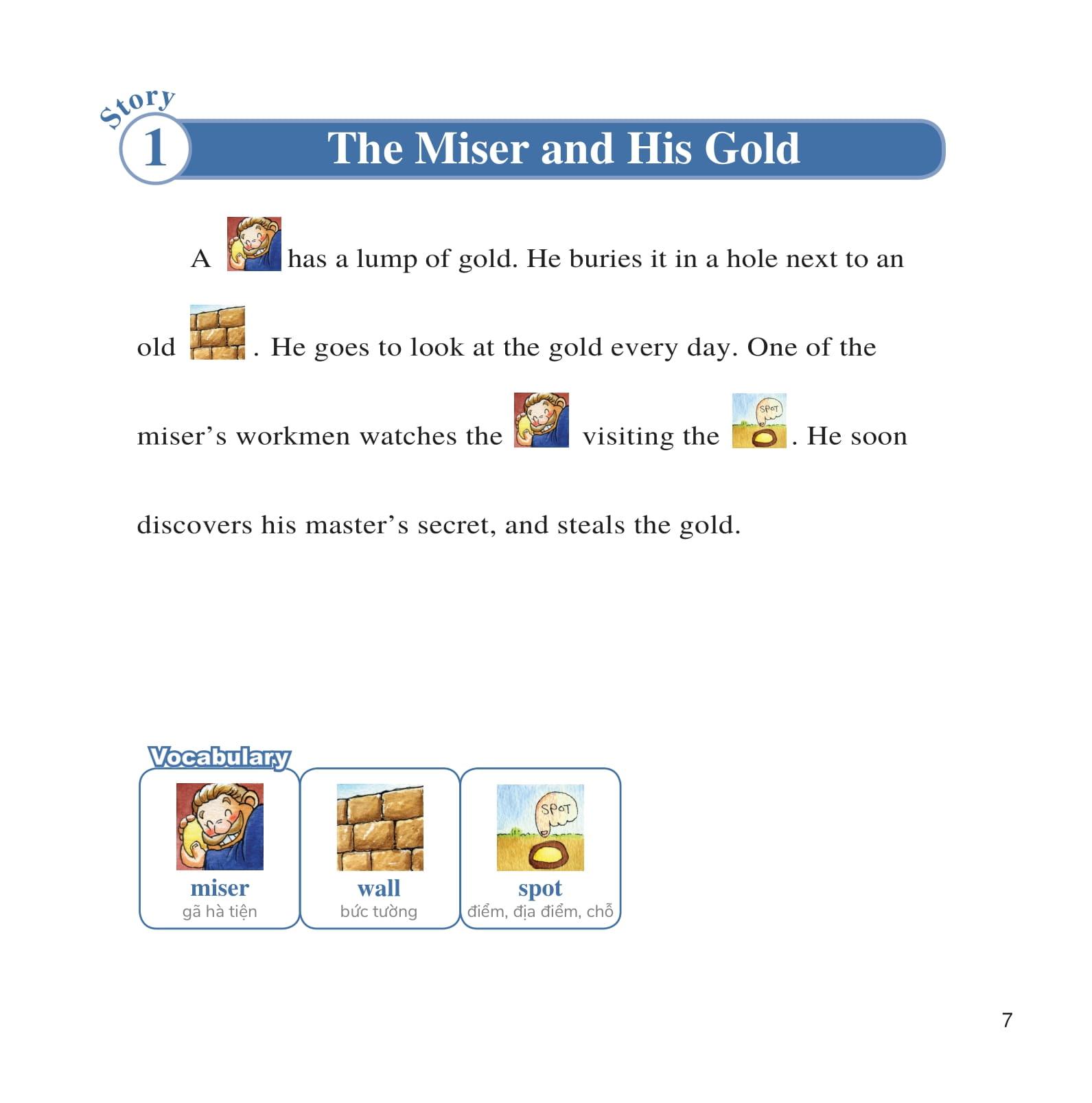 Learn English With Fables 5 - Học Tiếng Anh Qua Truyện Ngụ Ngôn - Tập 5: The Miser And His Gold - Gã Hà Tiện Và Thỏi Vàng