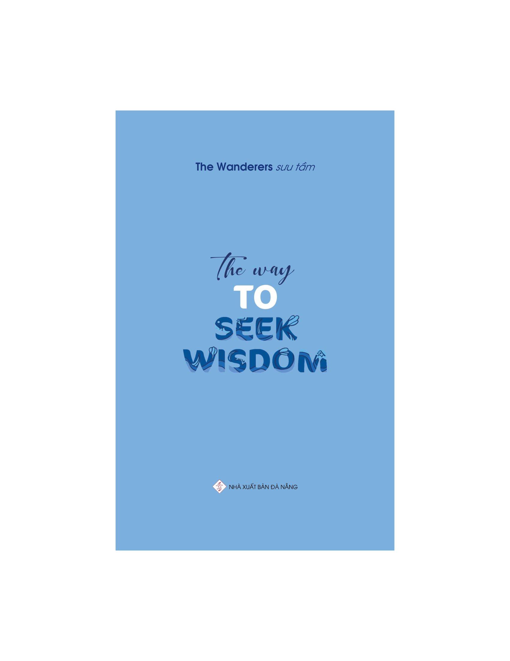 The Way To Seek Wisdom