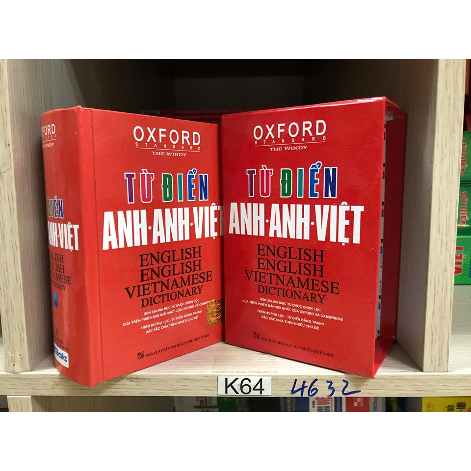 Từ điển Oxford Anh Anh Việt ( bìa đỏ hộp )( tái bản mới nhất 2020 kt)