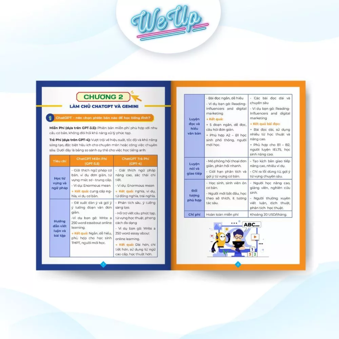 Combo 2 sách: Hướng dẫn tự học Tiếng Anh bằng công cụ AI, 1000 Từ vựng và 500 Câu giao tiếp Song ngữ Anh - Trung