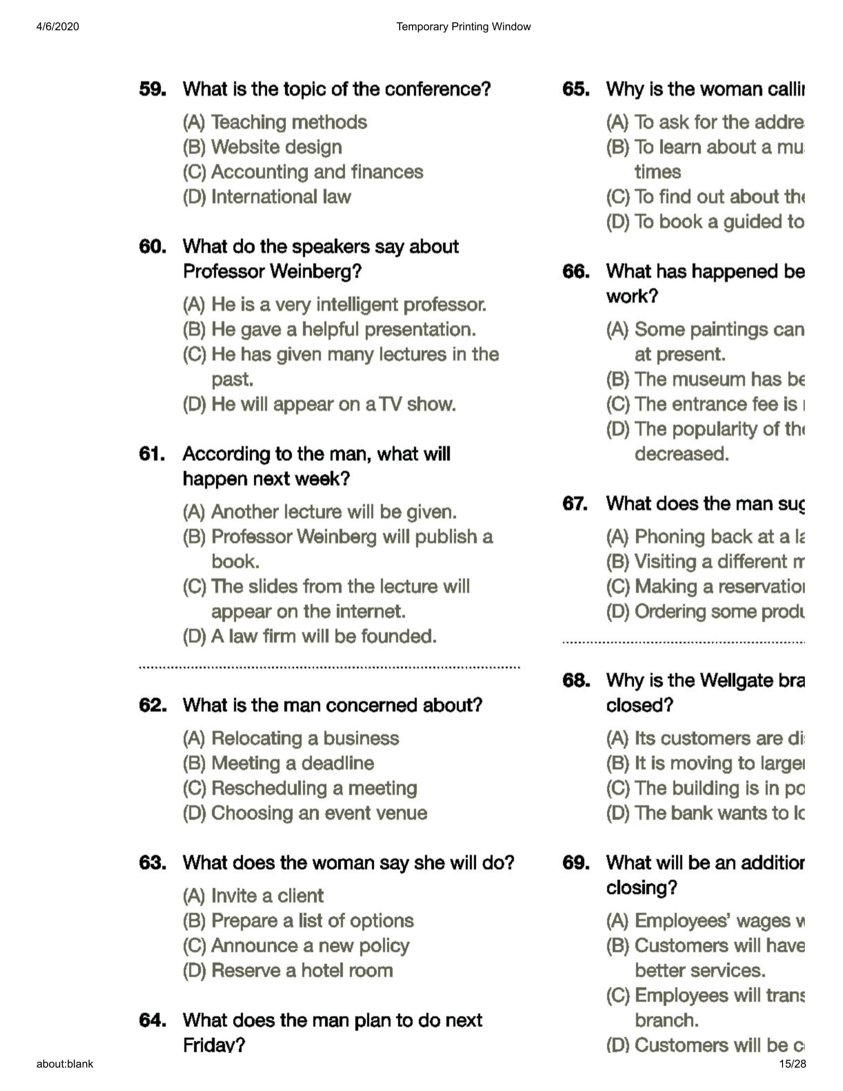 Comprehensive Toeic Training 1000 Practice Test Items (Vol 2) - Kèm CD