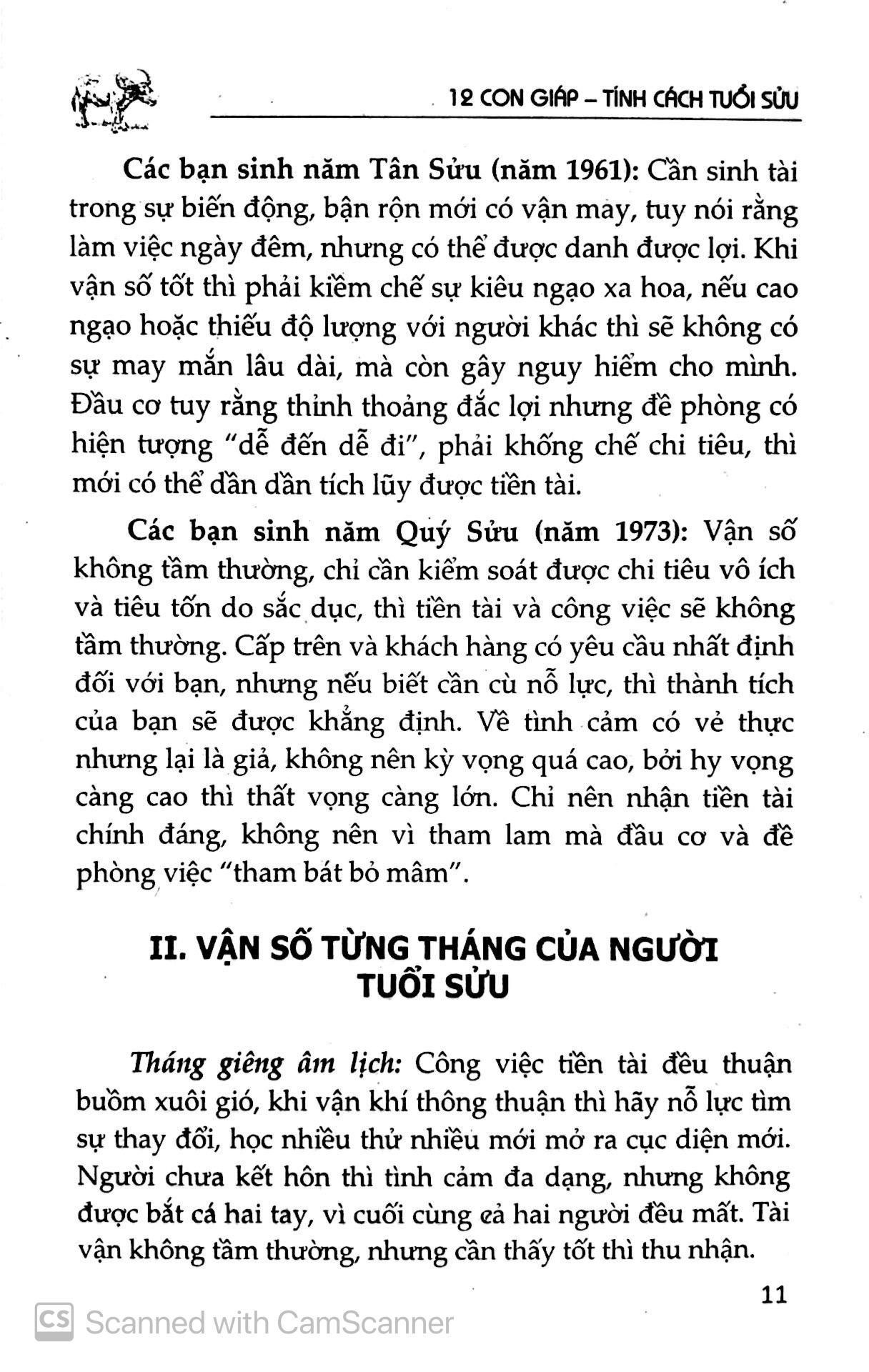 Tìm Hiểu Tính Cách Con Người Qua Năm Sinh Tuổi Sửu