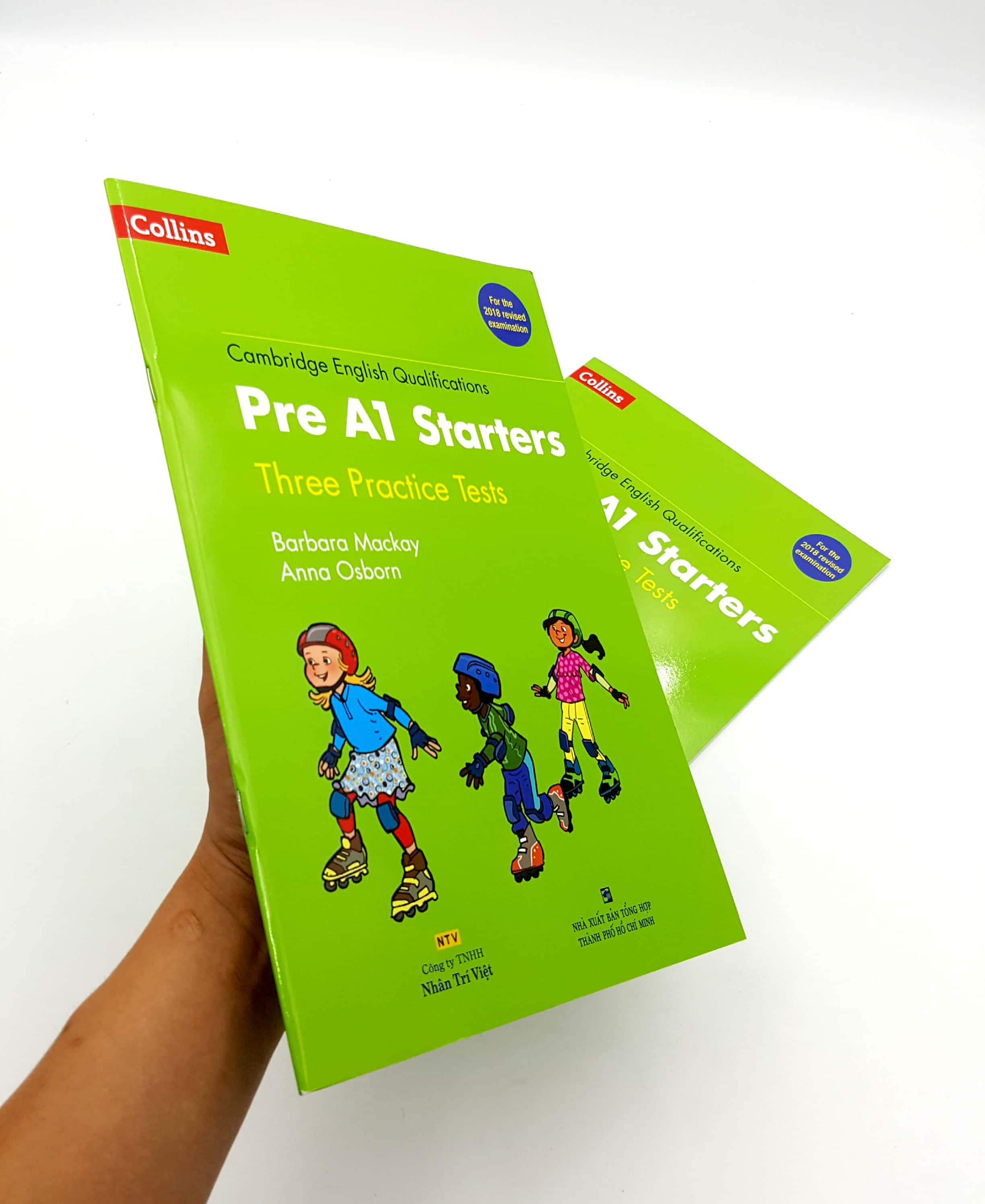 Collins - Pre A1 Starters - Three Practice Tests - Kèm 1 MP3 (Format 2018)