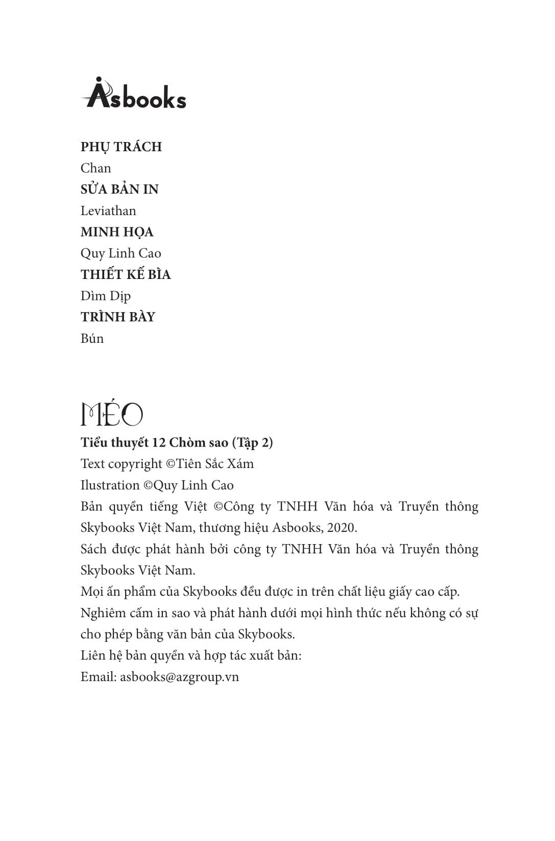 Méo - Tiểu Thuyết 12 Chòm Sao - Tập 2 (Tặng Kèm: 6 Postcard Nhân Vật)