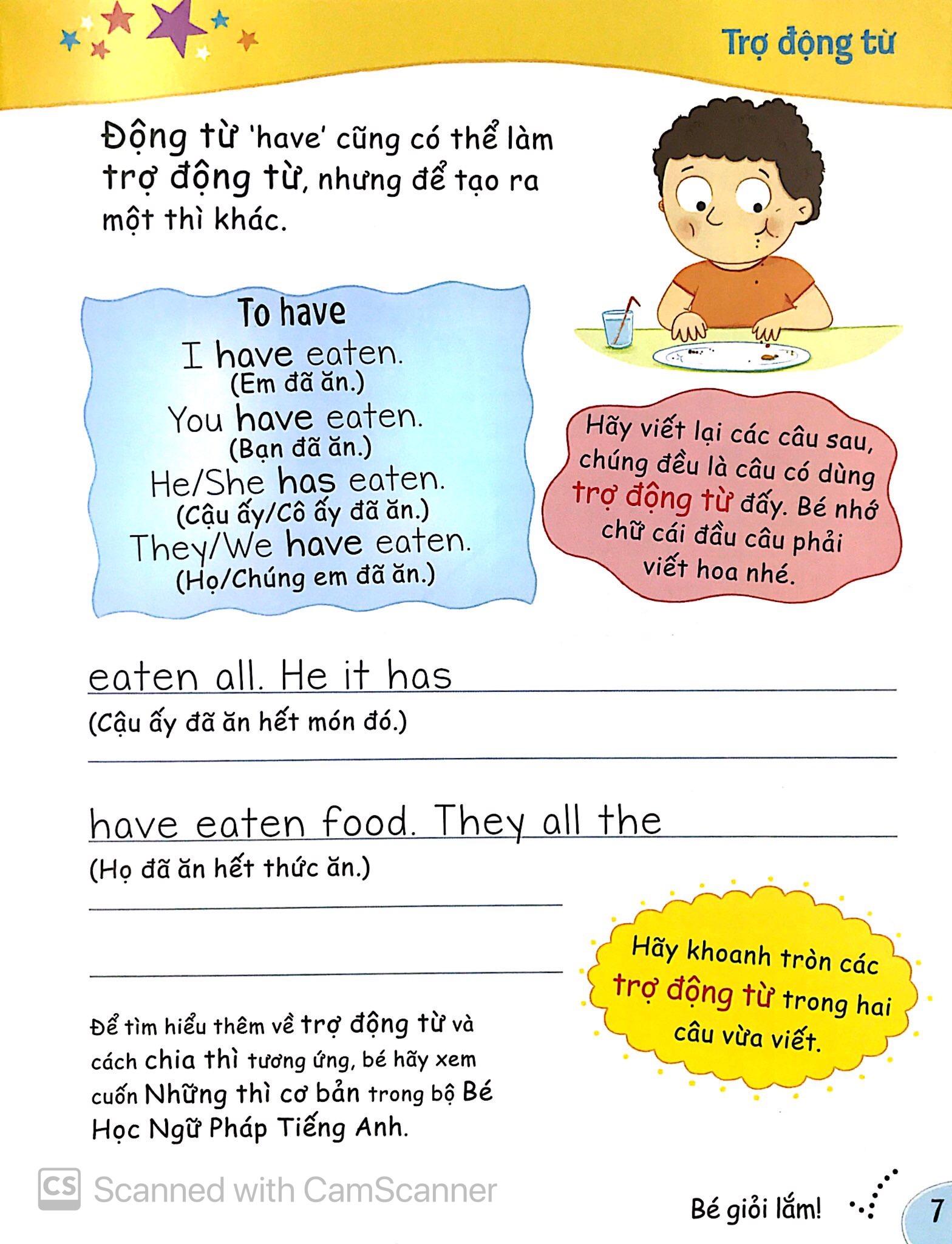Bé Học Ngữ Pháp Tiếng Anh: Động Từ