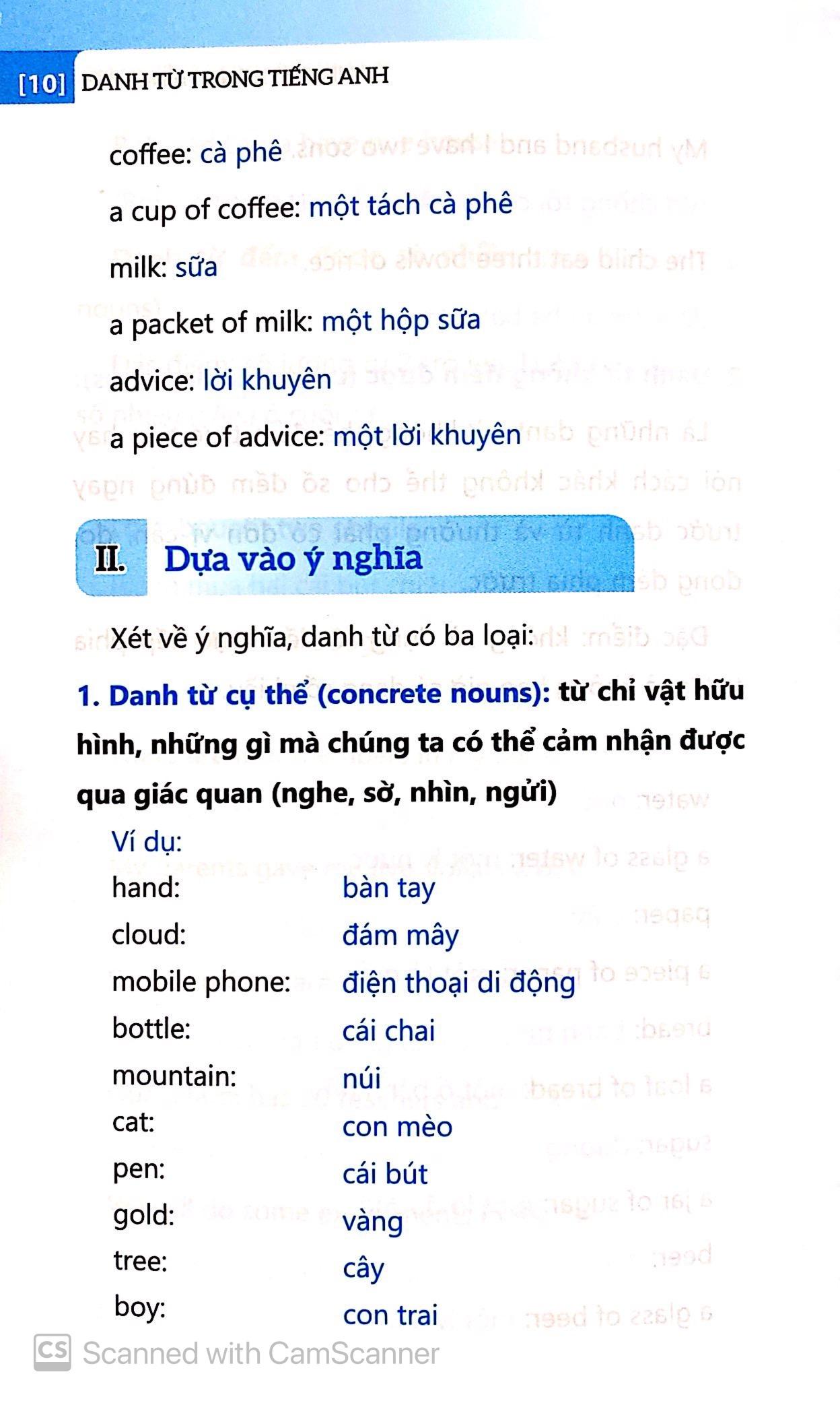 Danh Từ Trong Tiếng Anh