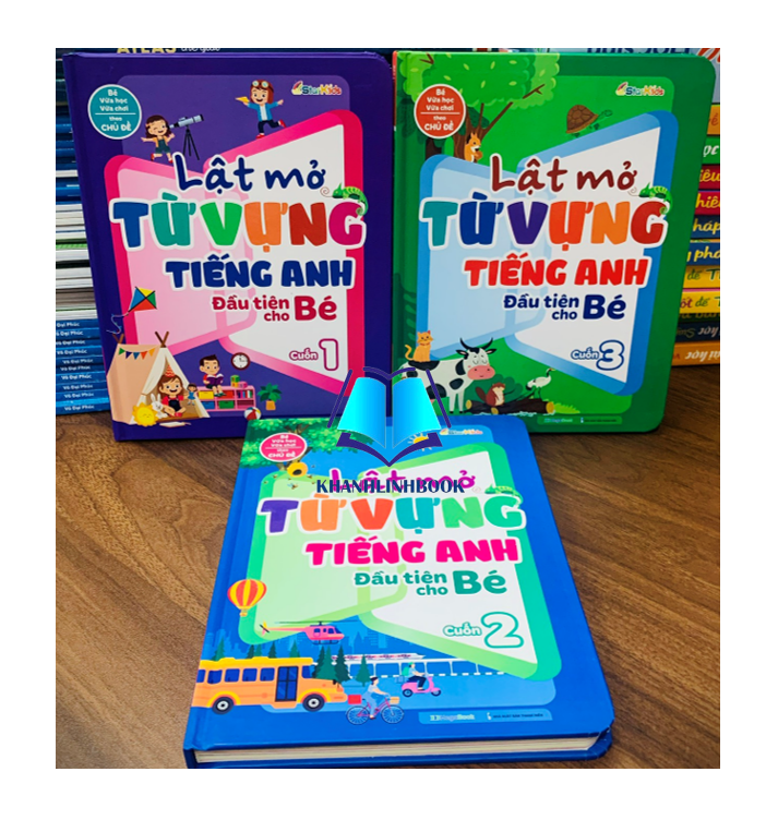 Sách - Combo 3 cuốn lật mở từ vựng tiếng anh đầu tiên cho bé (MG)