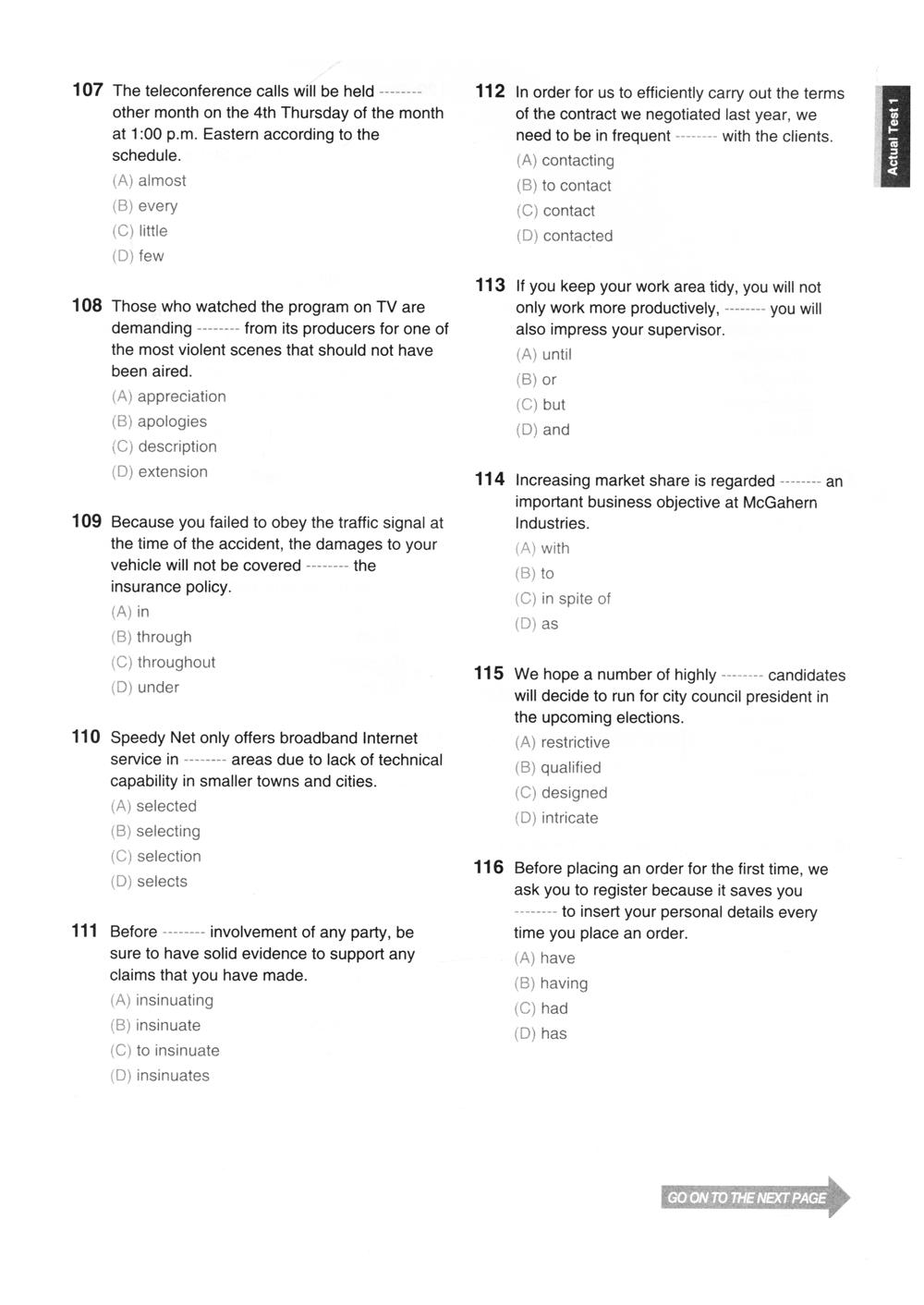 New TOEIC Actual Test Part 5,6 (Không CD)