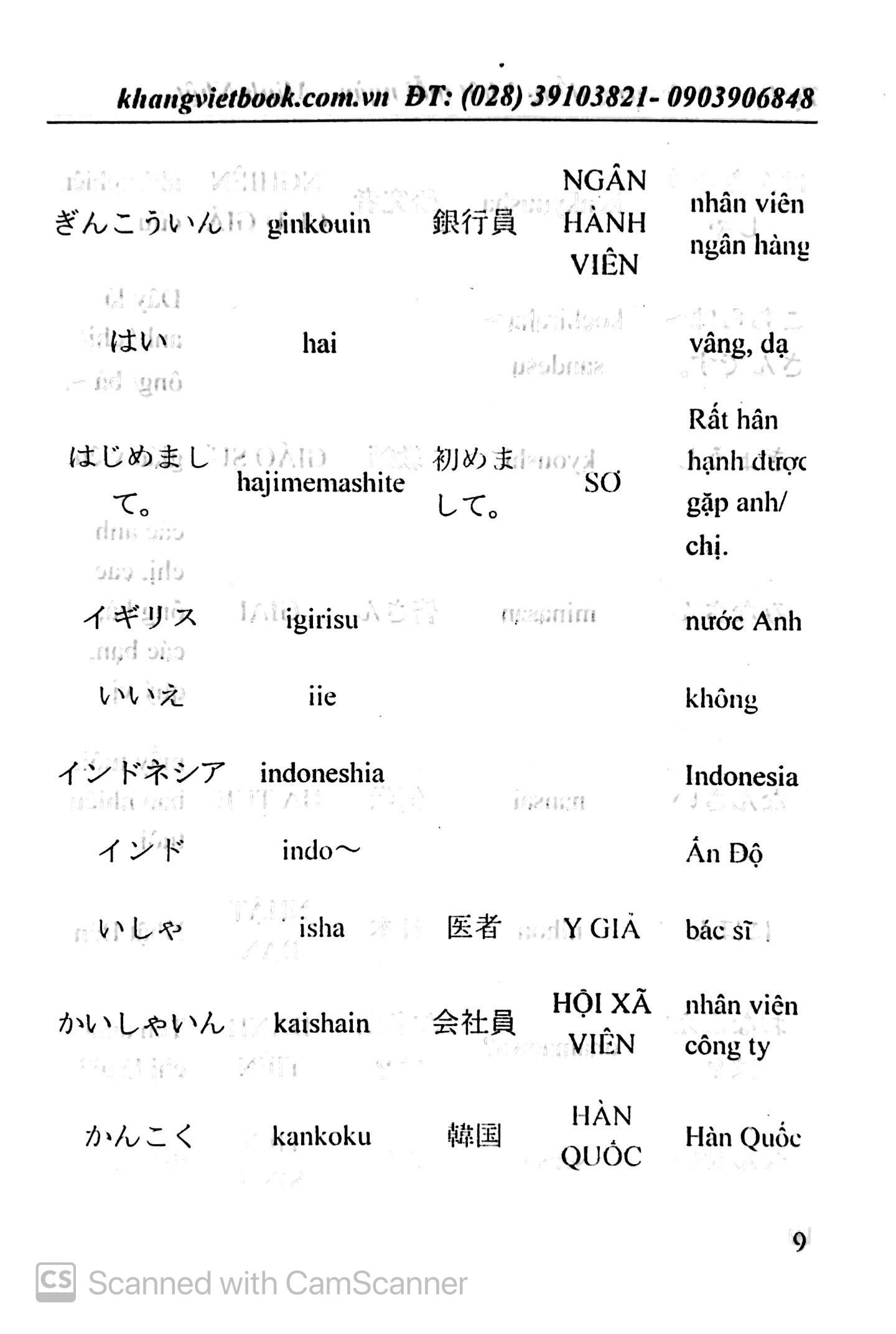 Tự Học 10 Từ Vựng Tiếng Nhật Mỗi Ngày