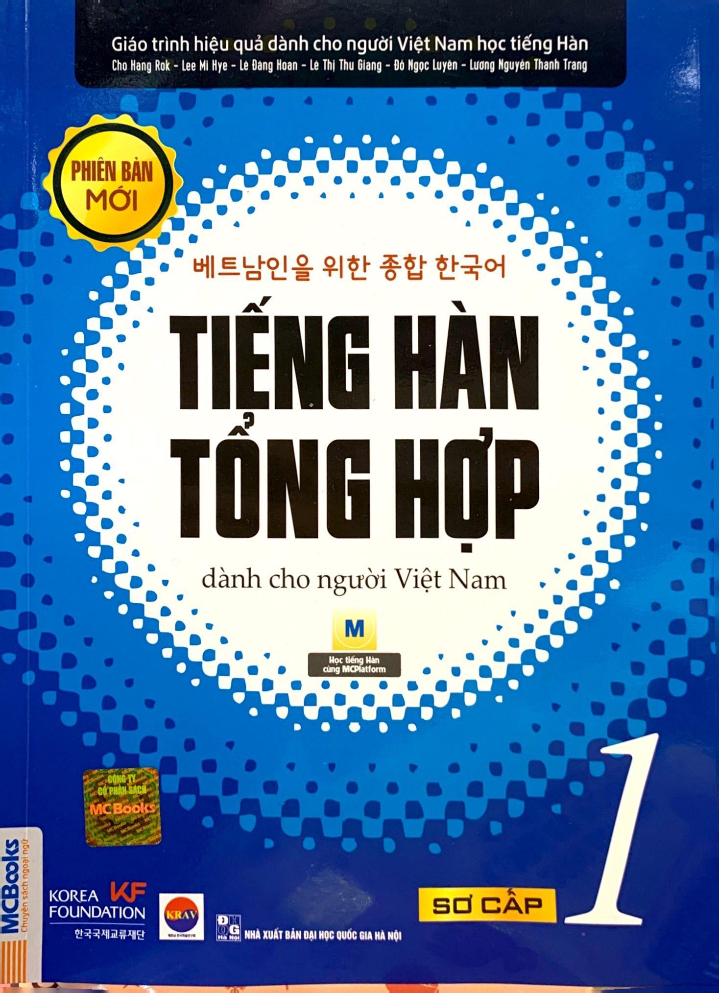 Tiếng Hàn Tổng Hợp Dành Cho Người Việt Nam - Sơ Cấp 1 (Tái Bản 2023)