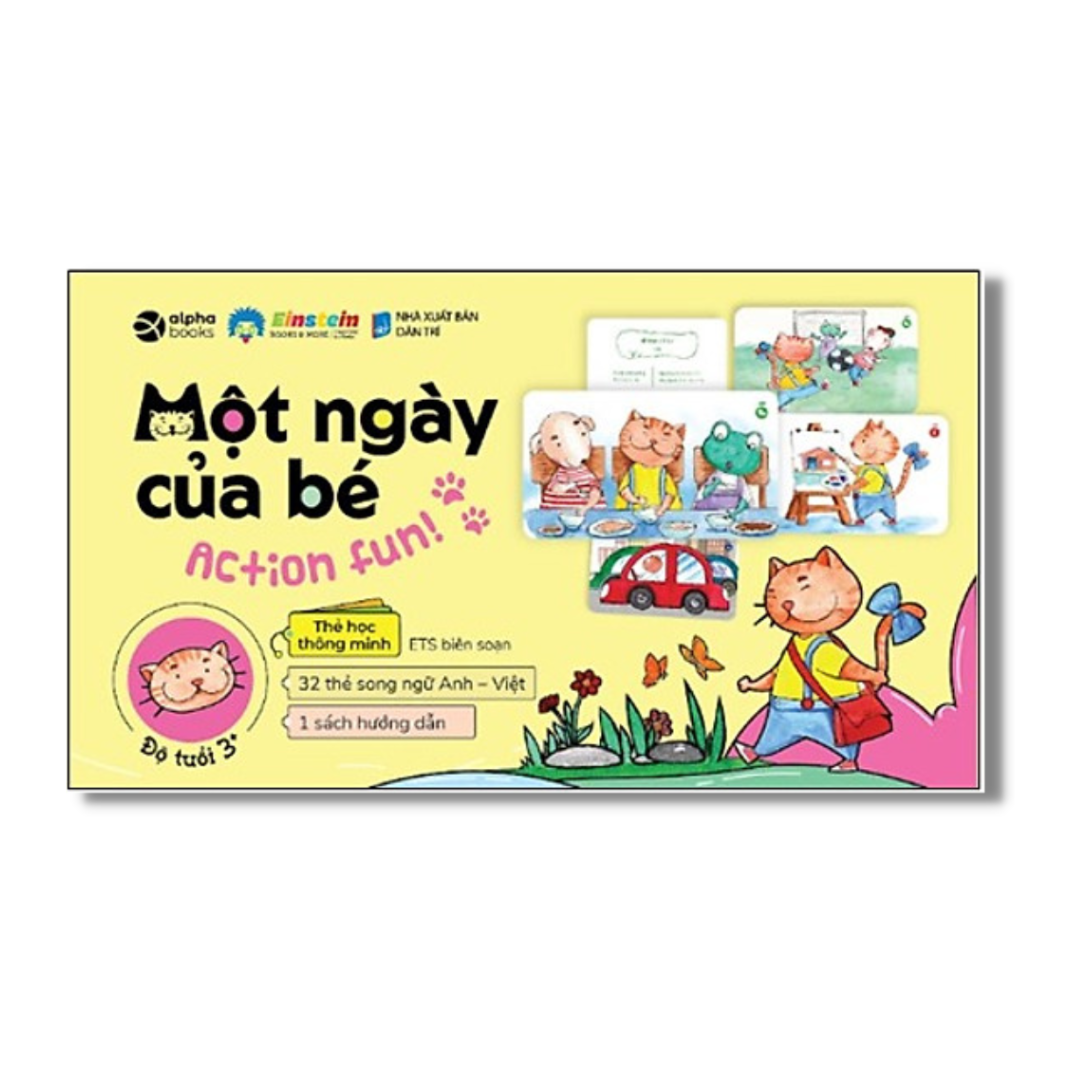 Thẻ Học Thông Minh: Một Ngày Của Bé - Thẻ Song Ngữ Anh Việt