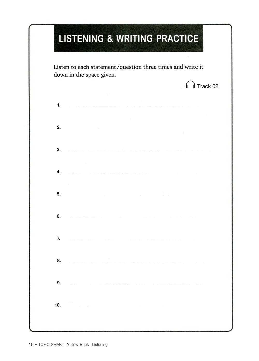 Toeic Smart - Yellow Book Listening (Kèm CD)