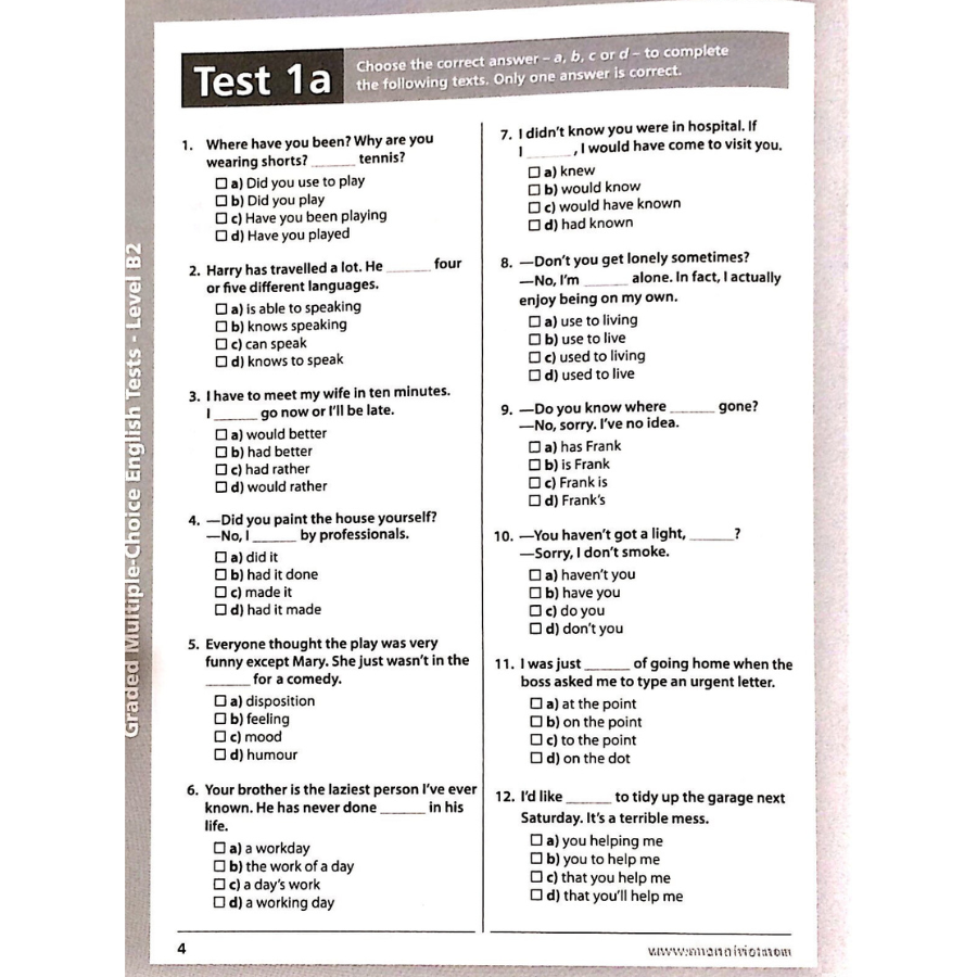 Graded Multiple - Choice English Test Level B2 (Không CD)