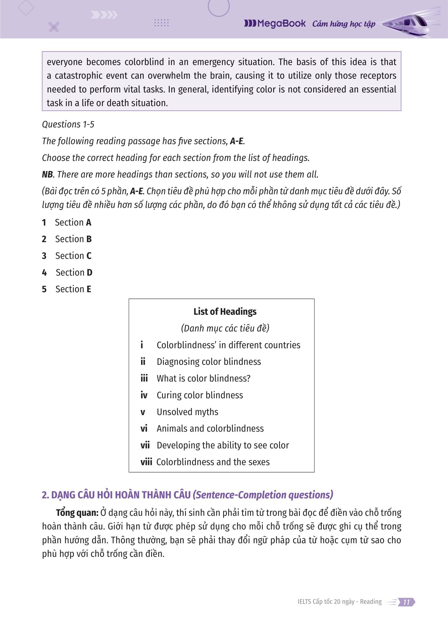 IELTS Cấp Tốc - 20 Ngày Reading
