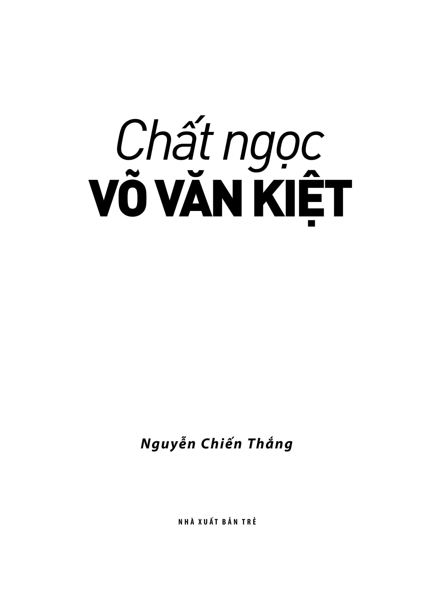 Chất Ngọc Võ Văn Kiệt