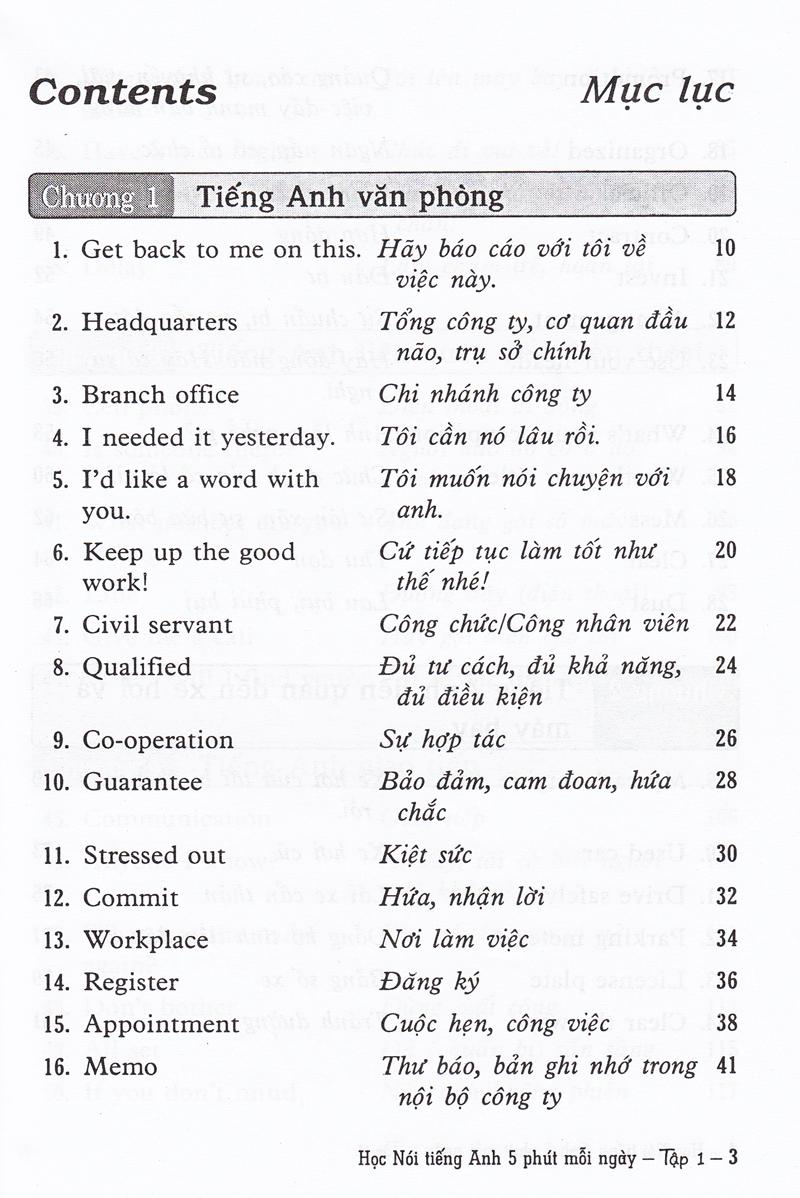 Học Nói Tiếng Anh 5 Phút Mỗi Ngày - Tập 1 (Kèm CD)