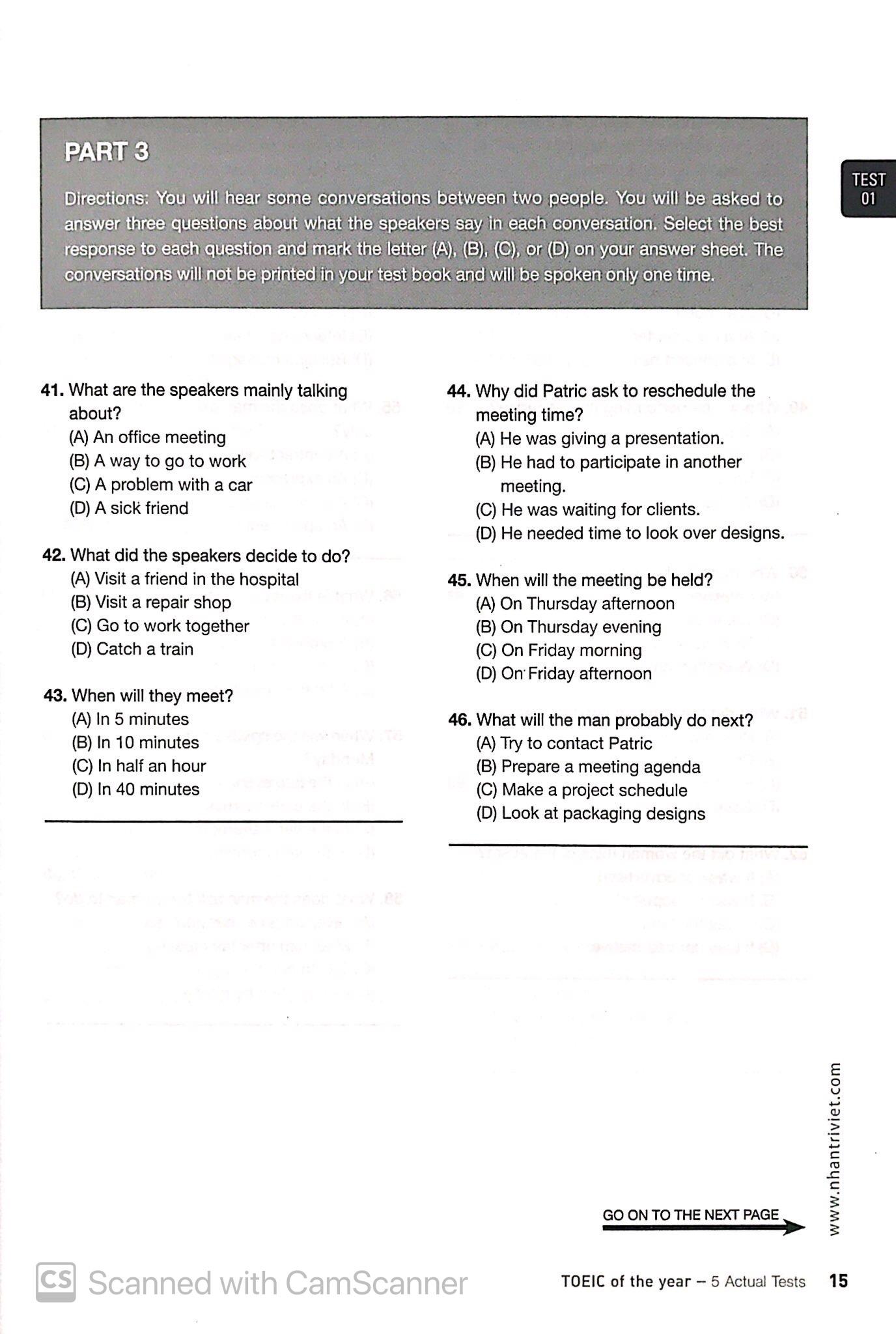 TOEIC Of The Year (Kèm CD)