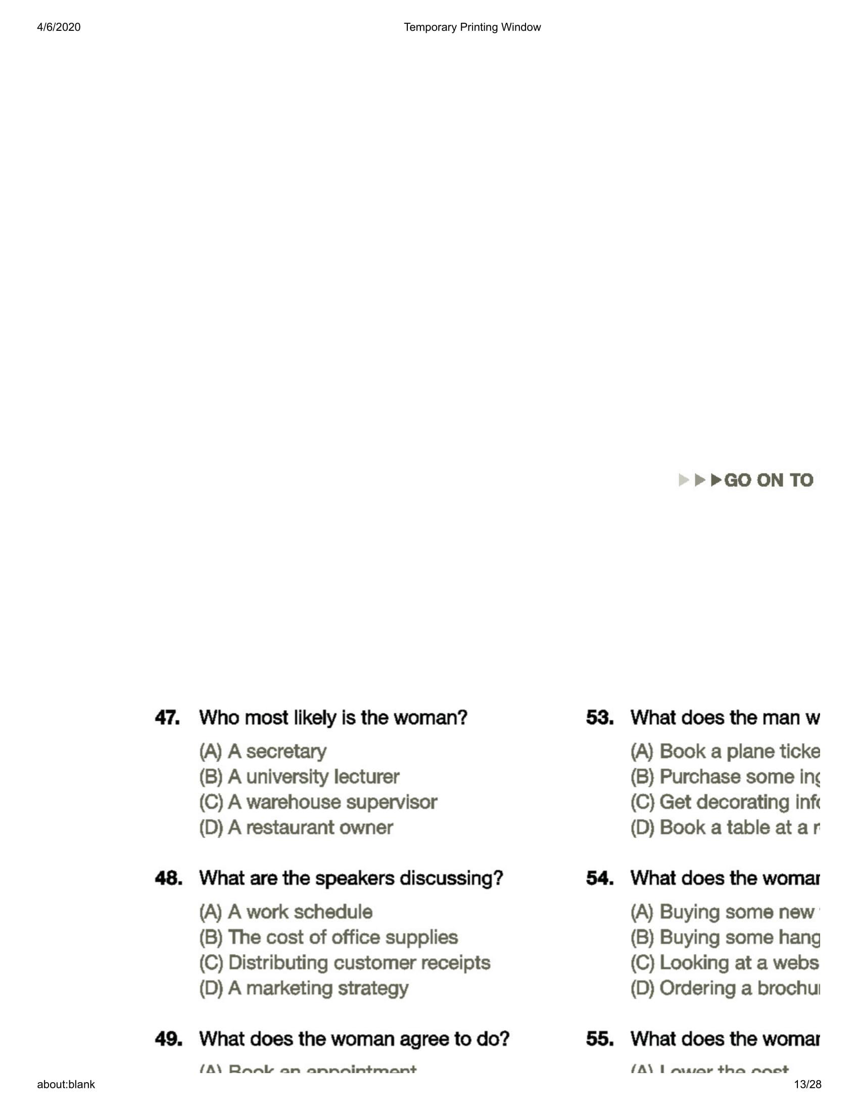 Comprehensive Toeic Training 1000 Practice Test Items (Vol 2) - Kèm CD