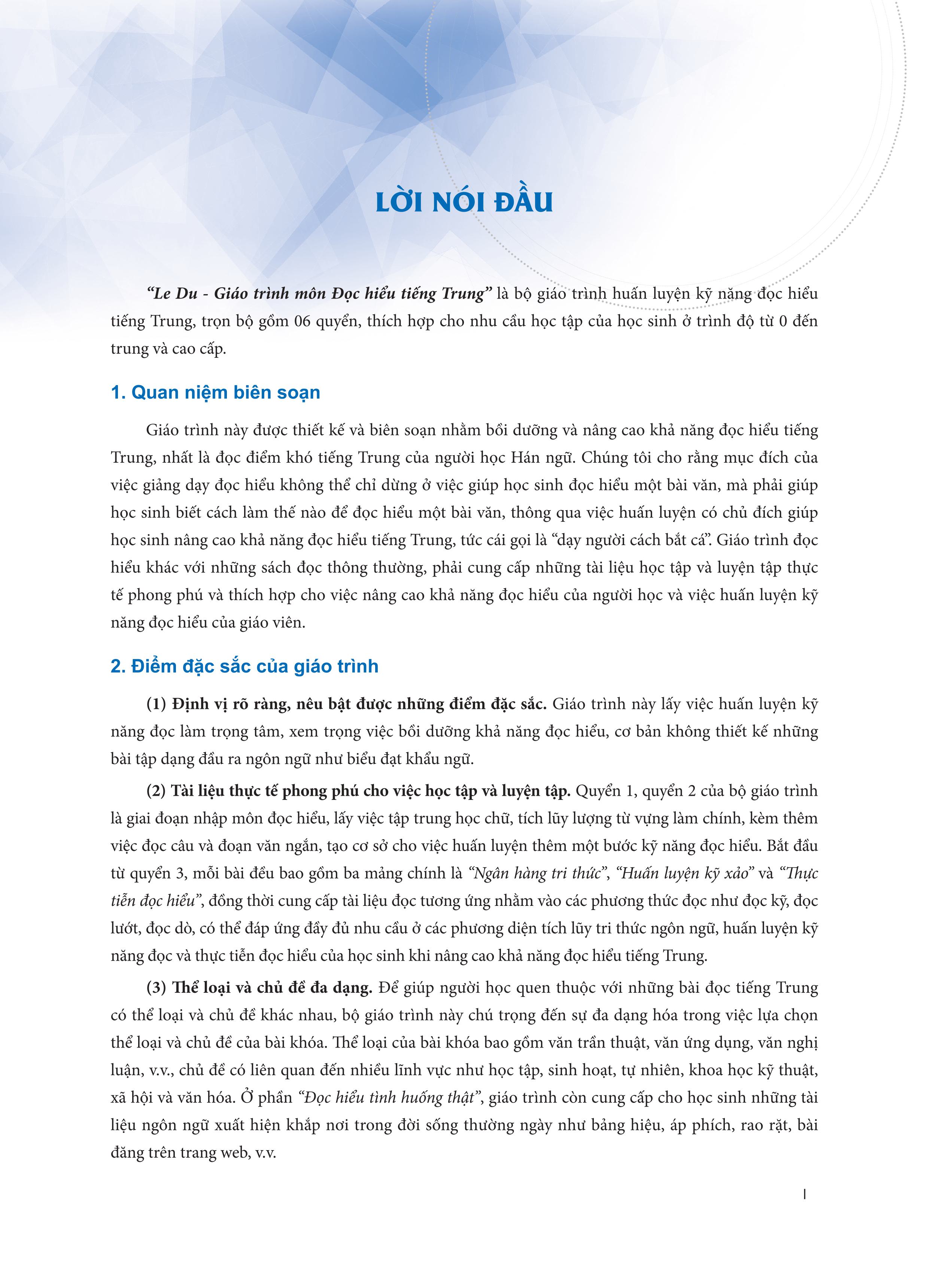 LeDu 6 - Giáo Trình Môn Đọc Hiểu Tiếng Trung - Tập 6
