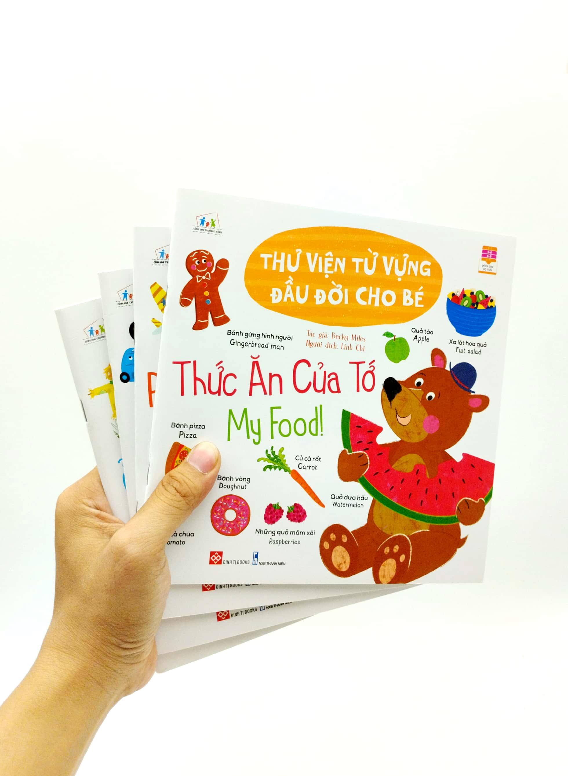 Bộ Cùng Con Trưởng Thành - Thư Viện Từ Vựng Đầu Đời Cho Bé (Bộ 4 Cuốn)