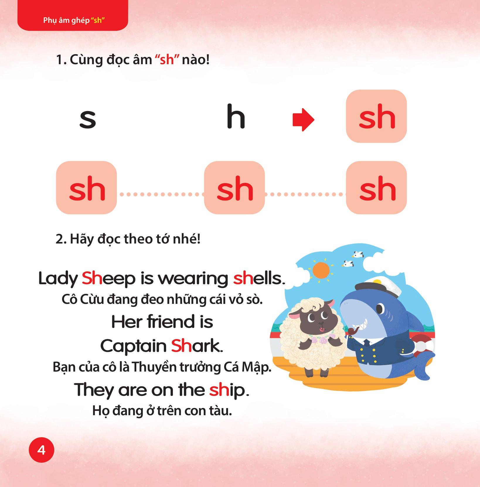 Cùng Con Học Ngữ Âm Tiếng Anh Qua 3 Cấp Độ - Phụ Âm Ghép