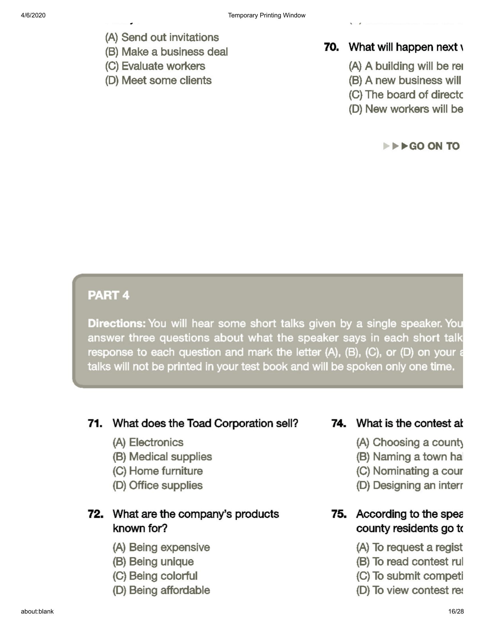 Comprehensive Toeic Training 1000 Practice Test Items (Vol 2) - Kèm CD