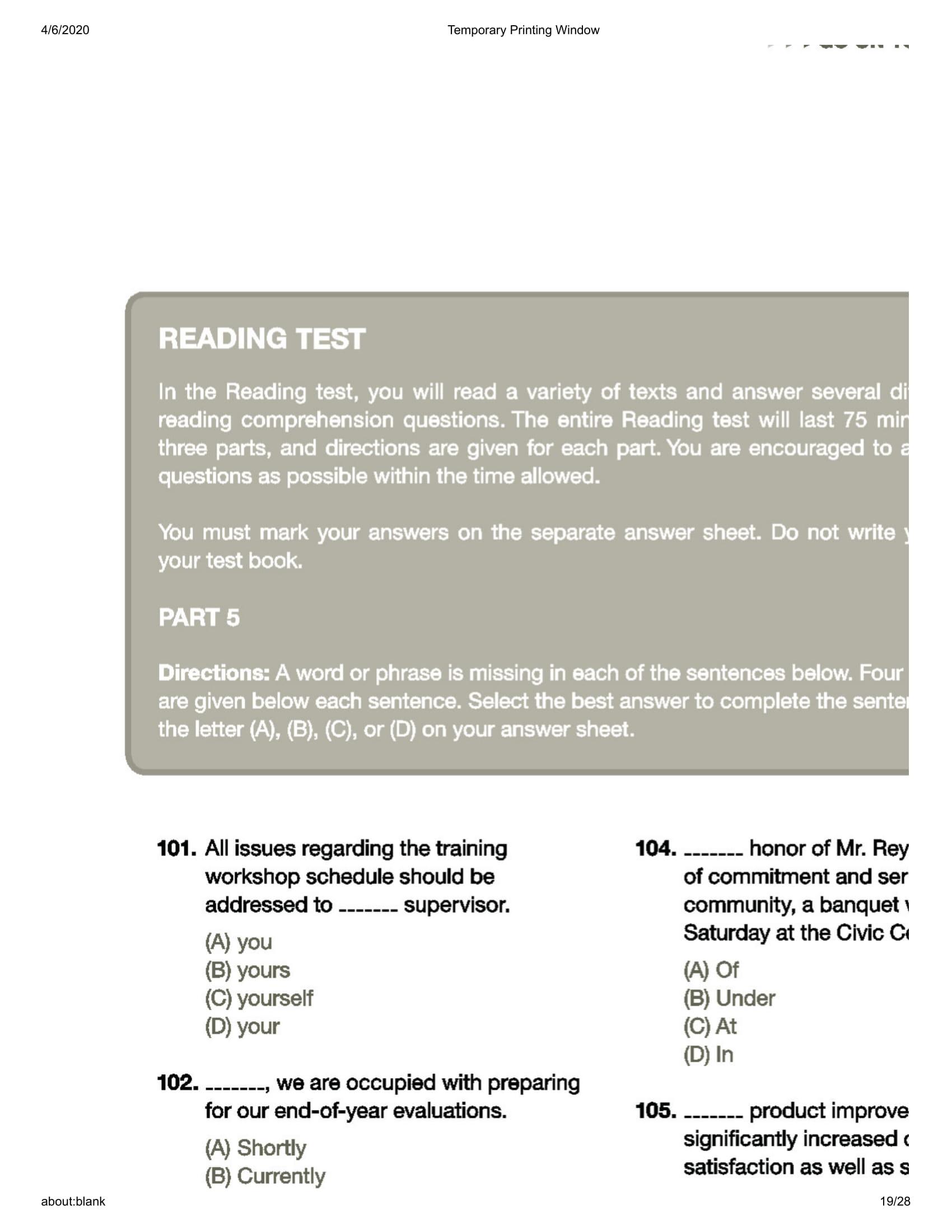 Comprehensive Toeic Training 1000 Practice Test Items (Vol 2) - Kèm CD