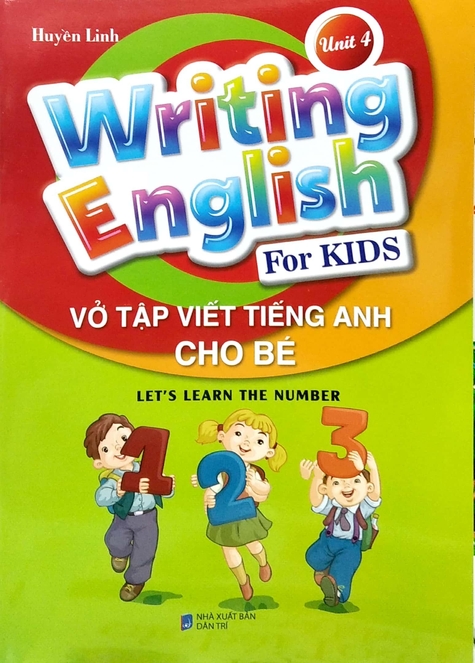 Vở Tập Viết Tiếng Anh Cho Bé - Tập 4