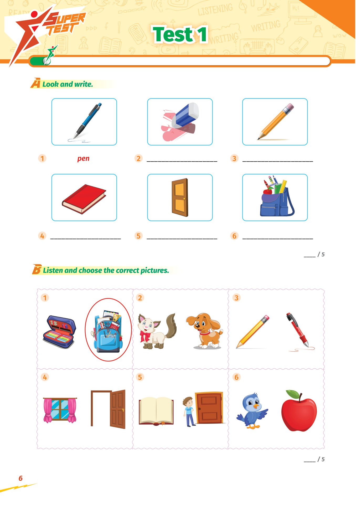 Super Test - Đề Kiểm Tra Nhanh Tiếng Anh Cho Học Sinh (Lớp 1-5) (MGB)