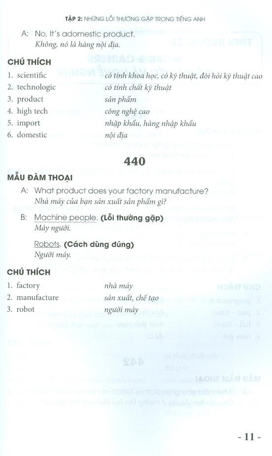 Những Lỗi Thường Gặp Trong Tiếng Anh Khi Nói Chuyện Với Người Nước Ngoài - Tập 2