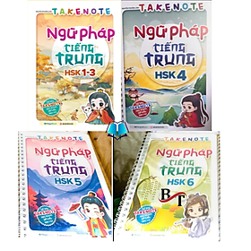 Sách - TAKENOTE Ngữ Pháp Tiếng Trung HSK 1-6