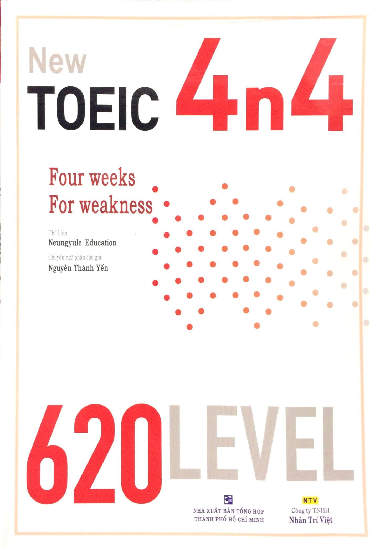 New TOEIC 4n4 - 620 Level (Kèm CD)