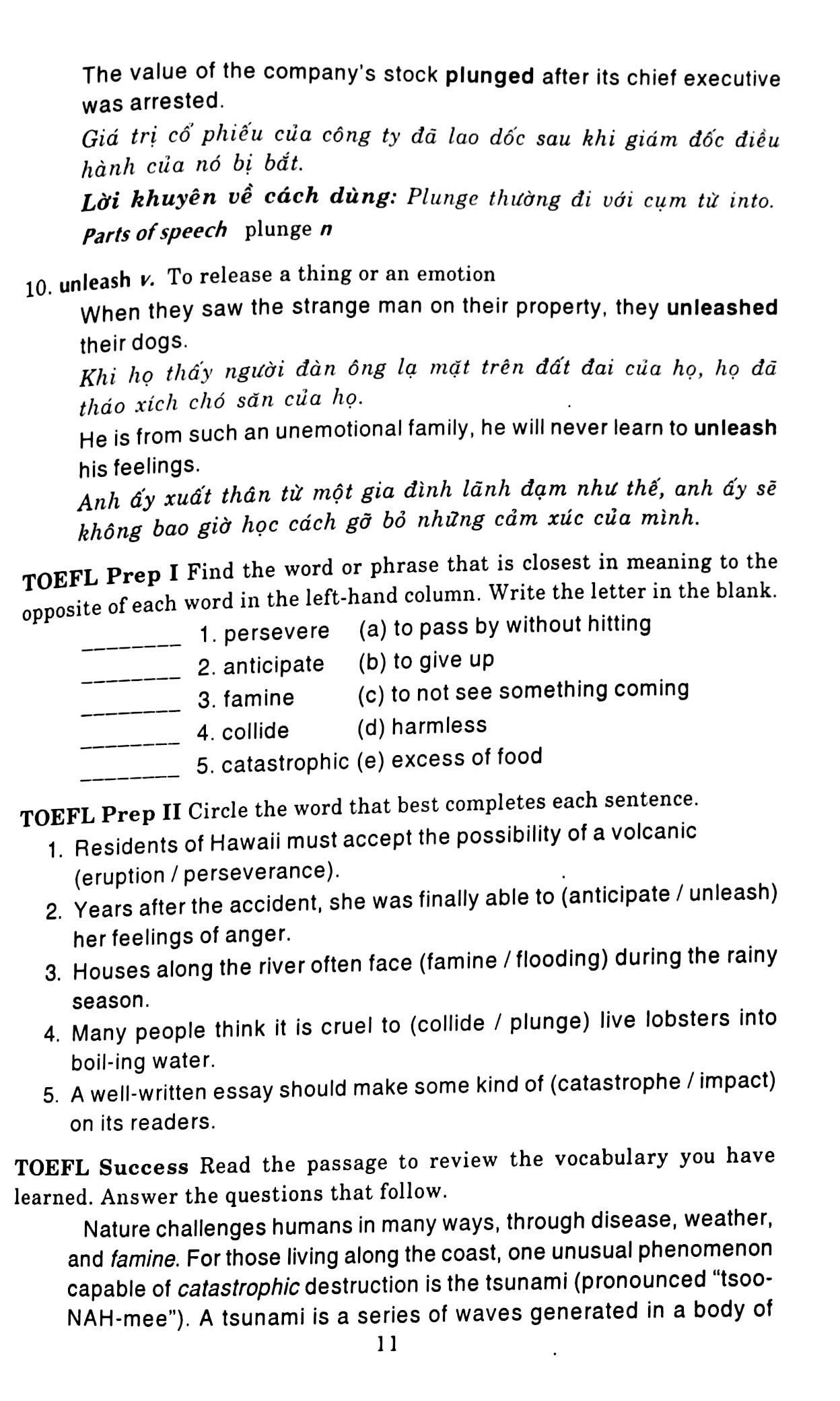 400 Từ Vựng Thiết Yếu Cho Người Thi TOEFL