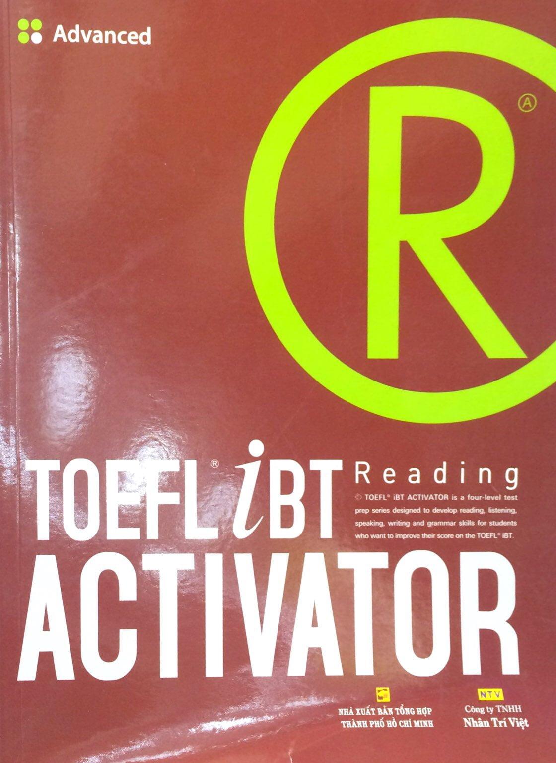 TOEFL iBT Activator Reading (Tập 3) - Advanced