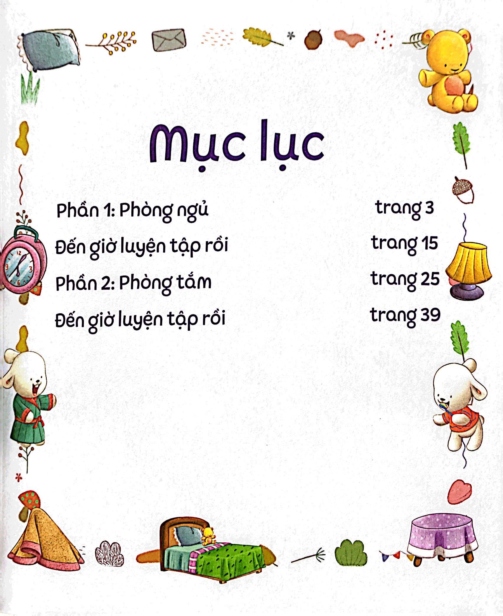 Brady Siêu Đỉnh - 365 Ngày Phát Triển Trí Tuệ - Level 2 - Phòng Ngủ Và Phòng Tắm