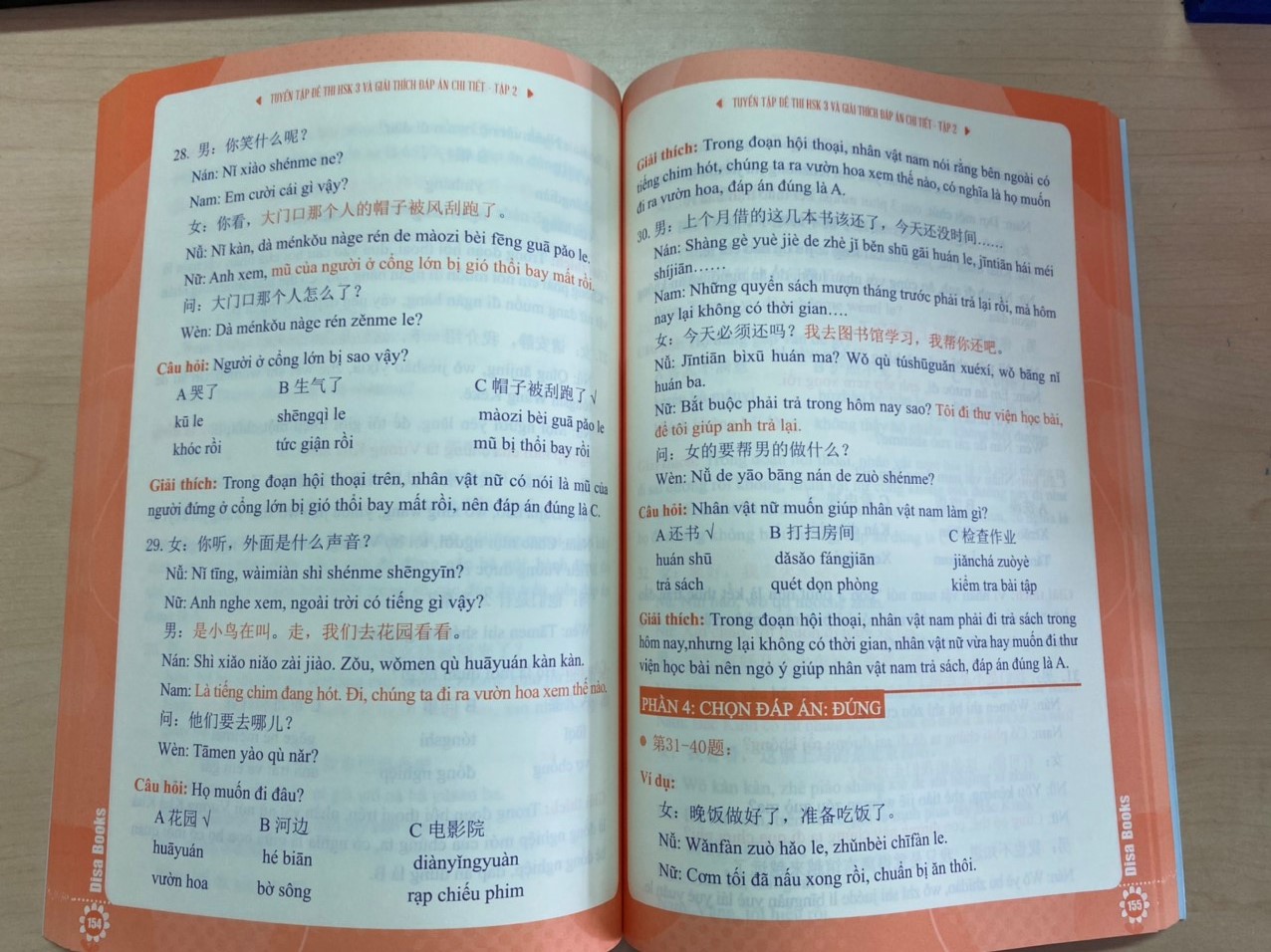 Combo 2 sách Bộ đề tuyển tập đề thi năng lực Hán Ngữ HSK 3 và đáp án giải thích chi tiết + DVD tài liệu