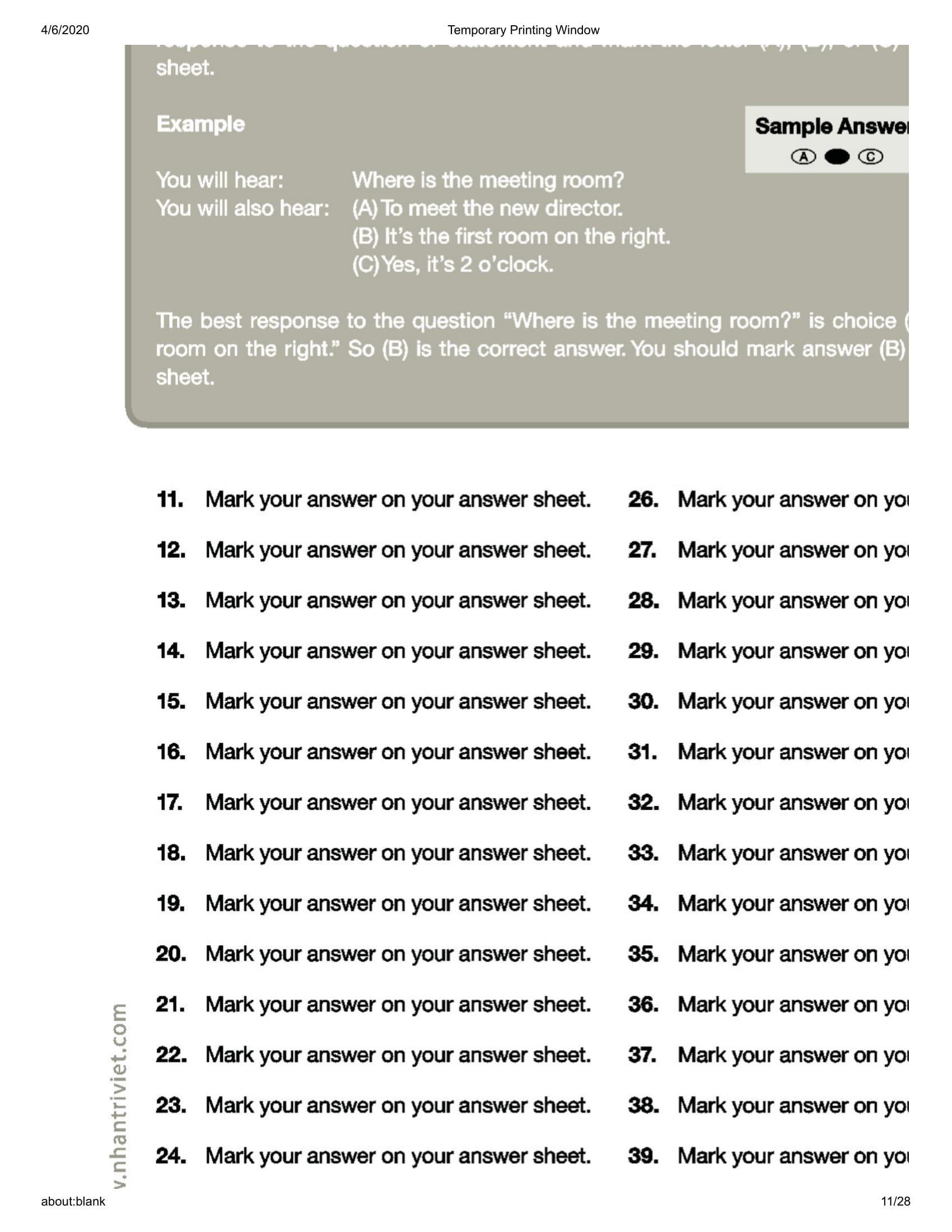 Comprehensive Toeic Training 1000 Practice Test Items (Vol 2) - Kèm CD