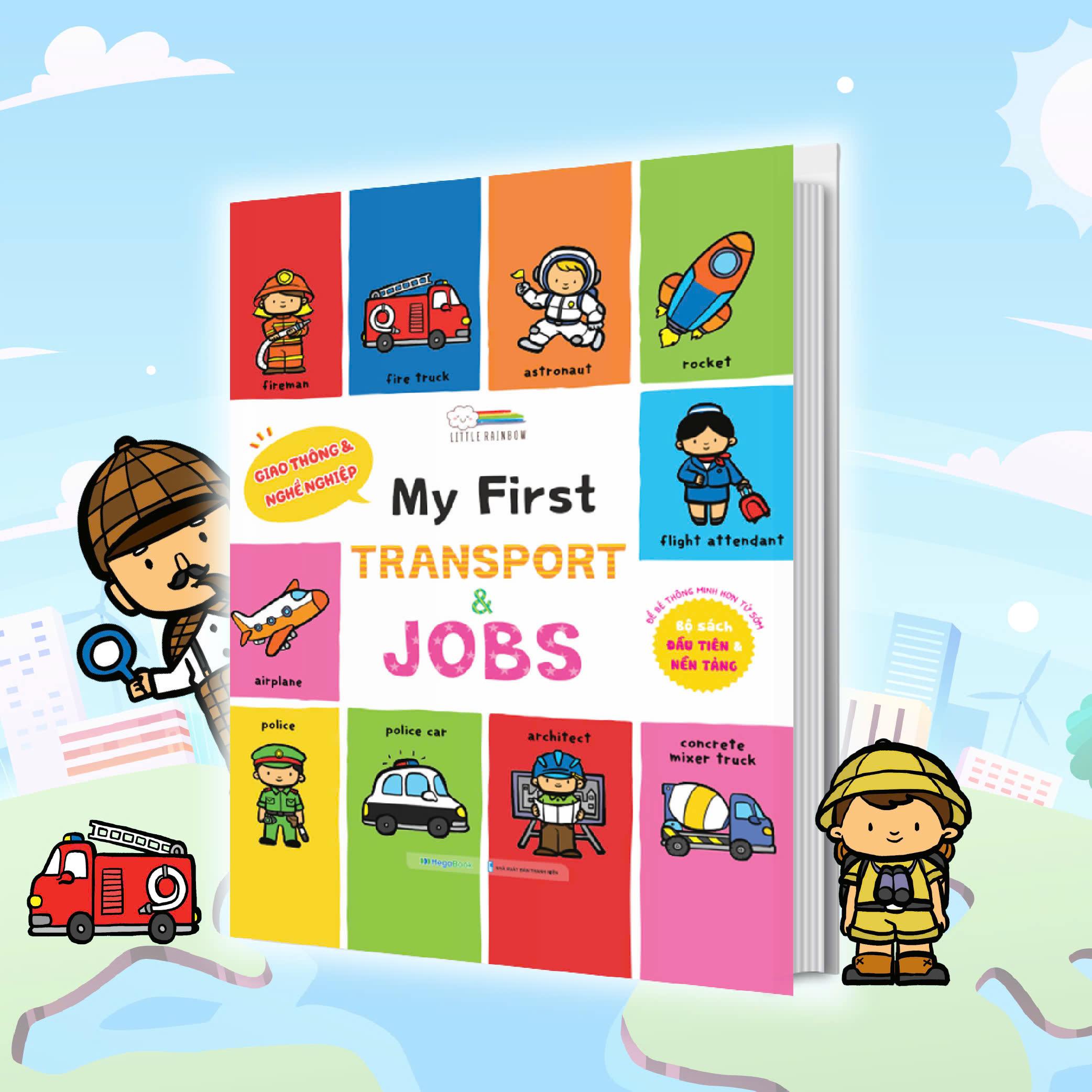 Combo My First 100 Plants - 100 Alphabet - Transport & Jobs (3 cuốn)