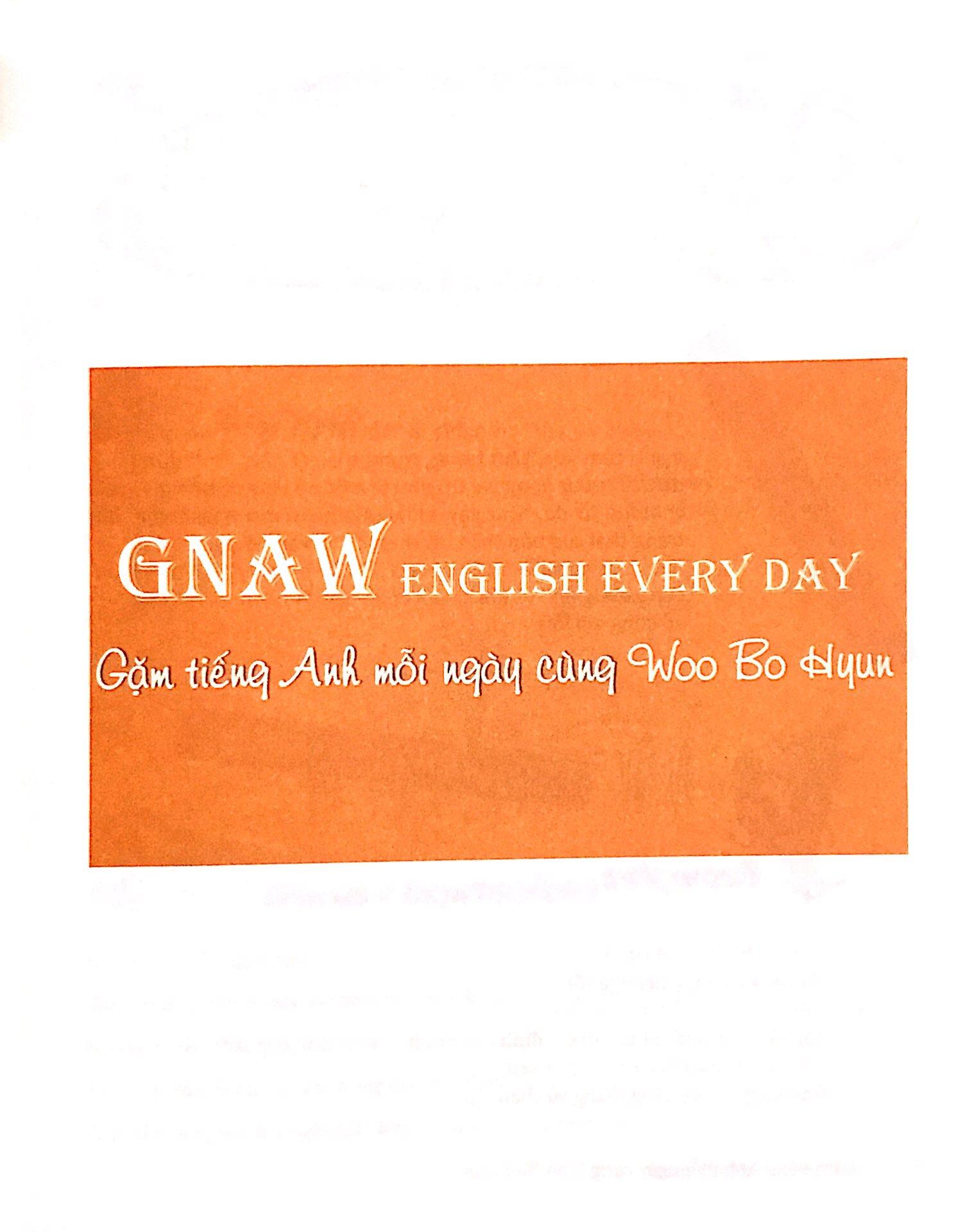 Gặm tiếng anh mỗi ngày cùng Woo Bo Hyun