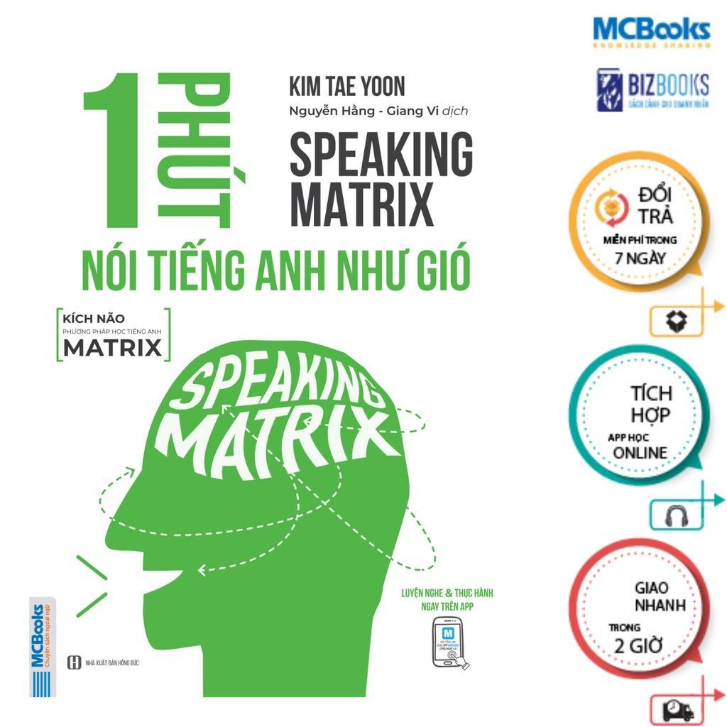 Sách - Speaking Matrix - Nói Tiếng Anh Như Gió - Combo 4 Cuốn - MCBooks
