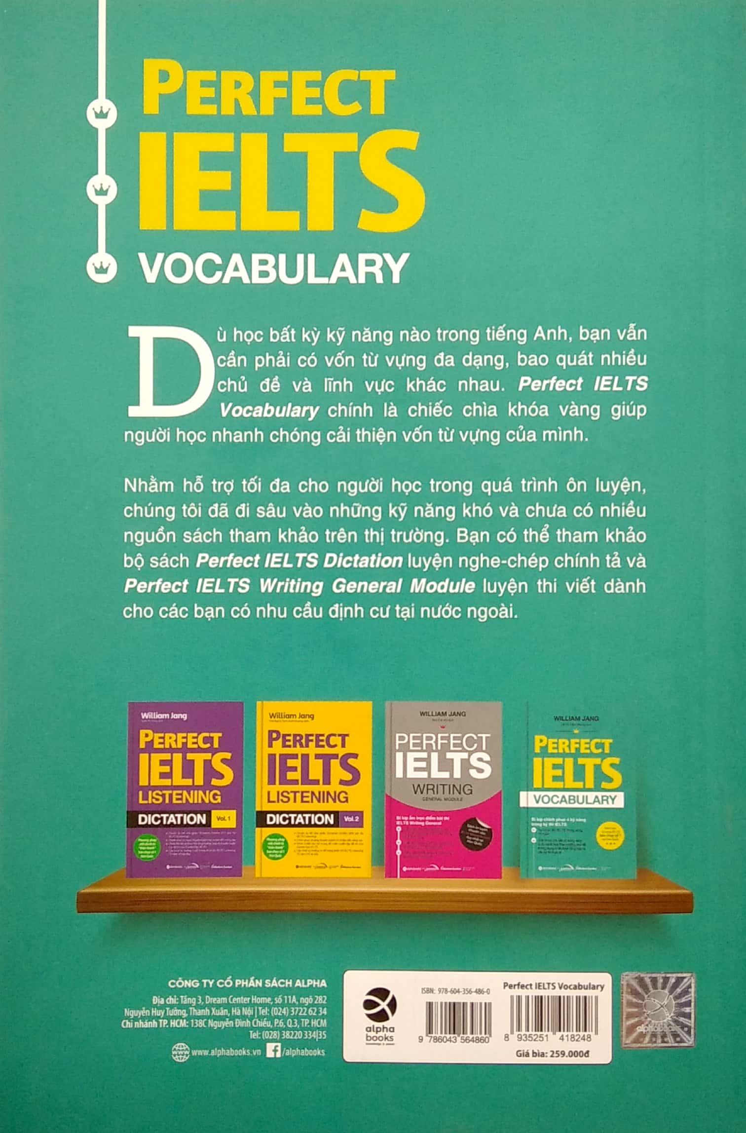 Perfect Ielts Vocabulary - Bí Kiếp Chinh Phục 4 Kỹ Năng Trong Kỳ Thi IELTS