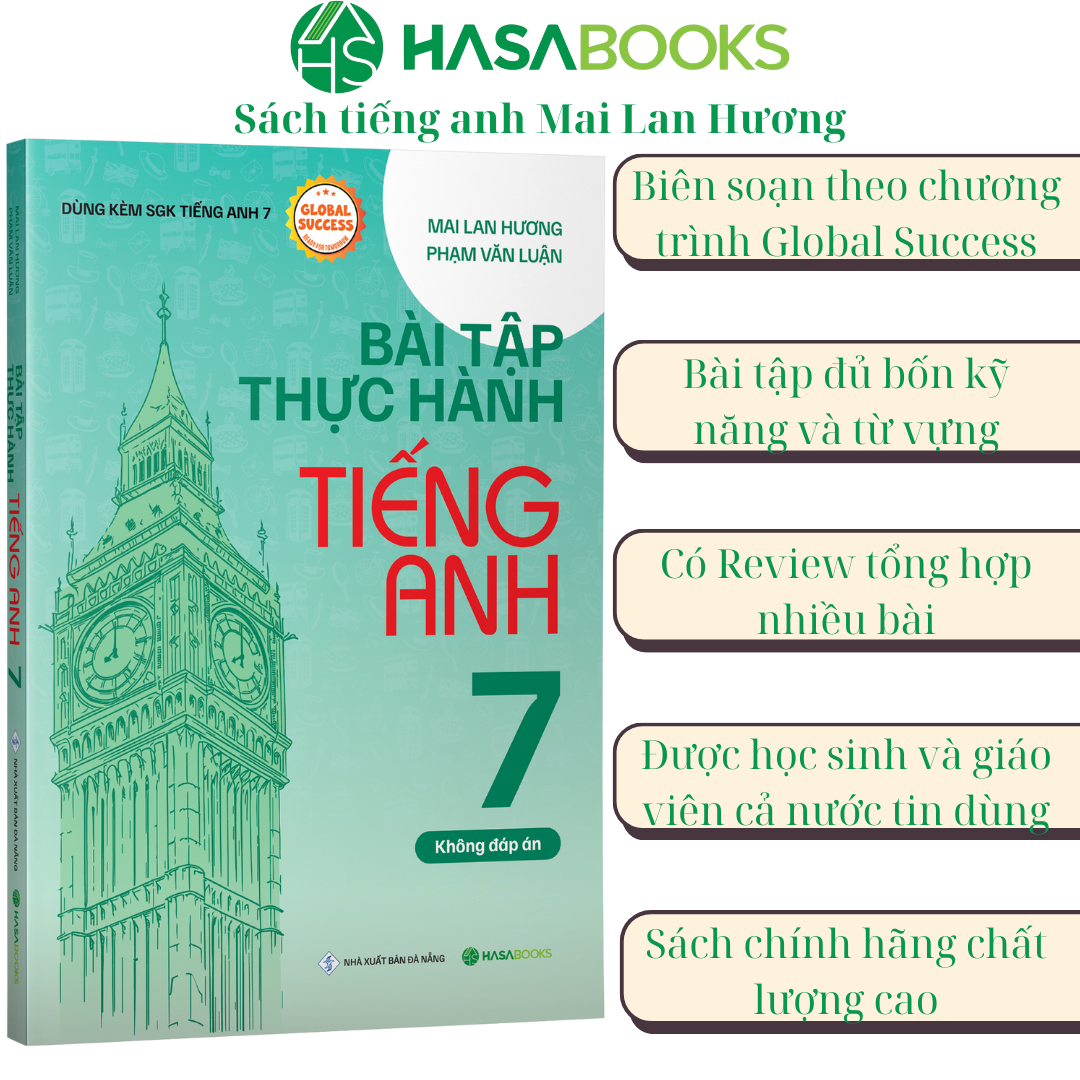 Combo 2 Cuốn Bài Tập + Thực Hành Tiếng Anh 7 Global Success (Không Đáp Án)