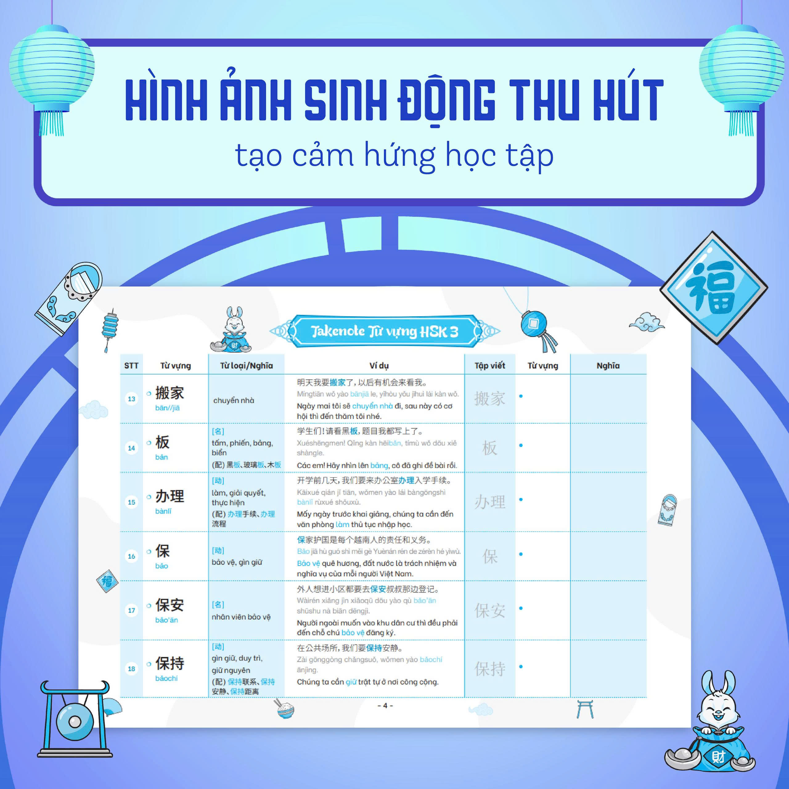 Takenote: Từ vựng HSK 1-2-3 Tiếng Trung