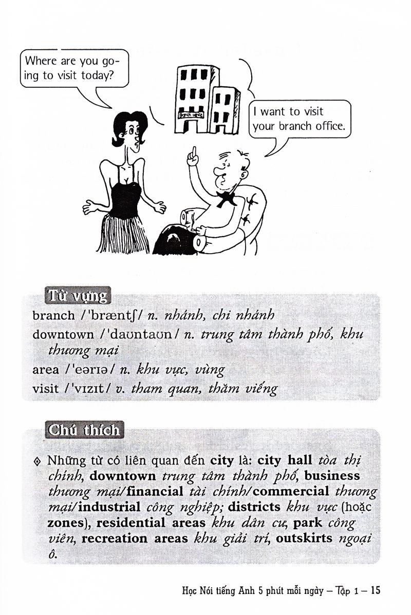 Học Nói Tiếng Anh 5 Phút Mỗi Ngày - Tập 1 (Kèm CD)